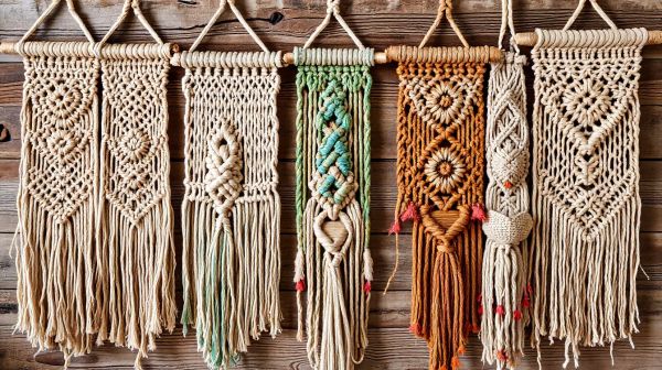 Découvrez 10 projets inspirants avec des kits macramé faciles
