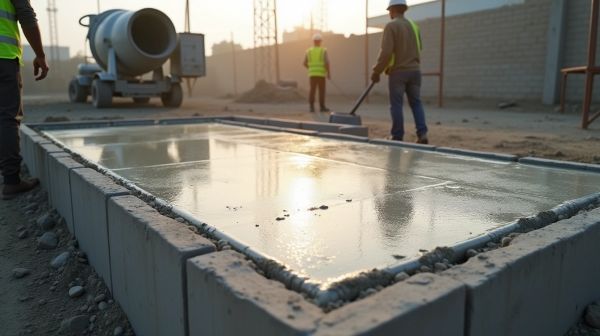 Optimiser la durée pour couler une dalle en béton efficacement