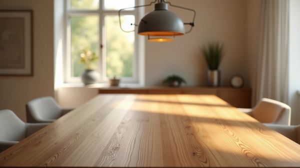 Profitez d'une table salle à manger en bois au design moderne
